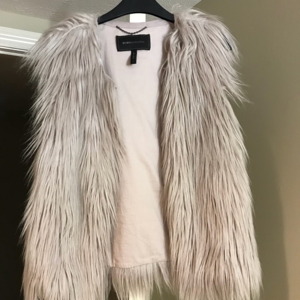 BCBG Maxariza Fur Vest size S